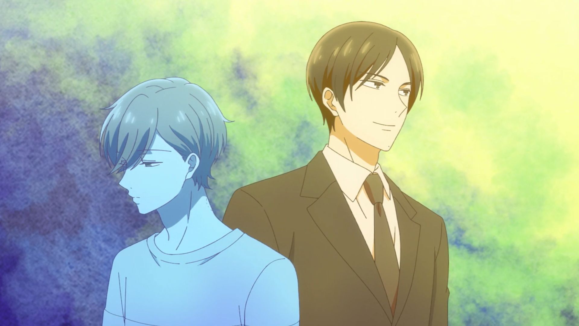 Masaki and Hiromu as seen in the Tadaima, Okaeri anime (Image via Studio Deen)