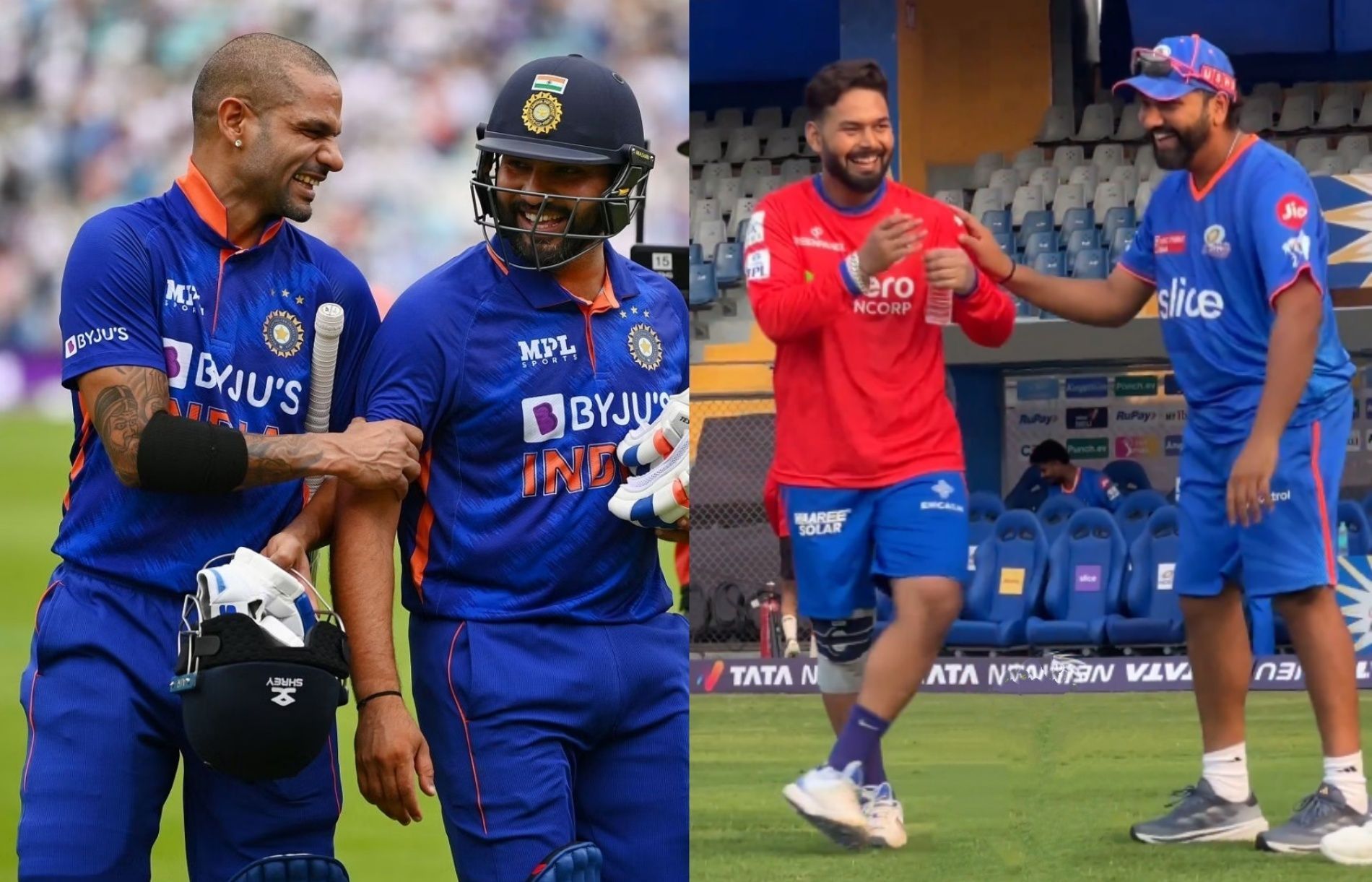 Rohit Sharma, Shikhar Dhawan, Rishabh Pant