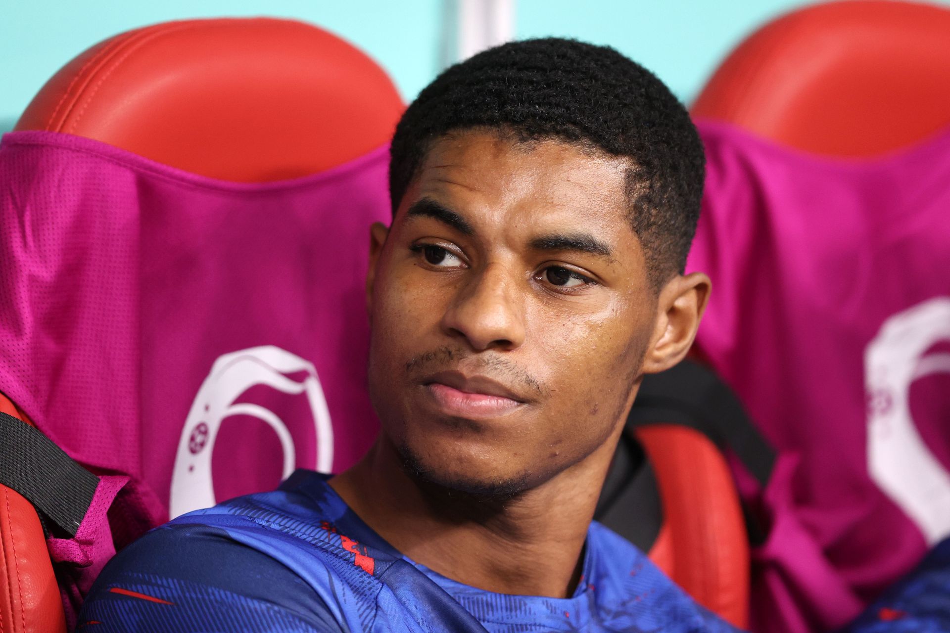 Marcus Rashford will watch Manchester United take on Chelsea from the bench.