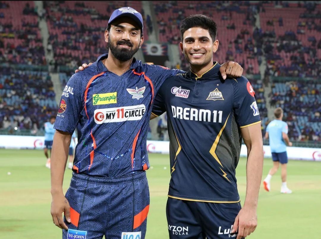 Shubman Gill and KL Rahul at the toss