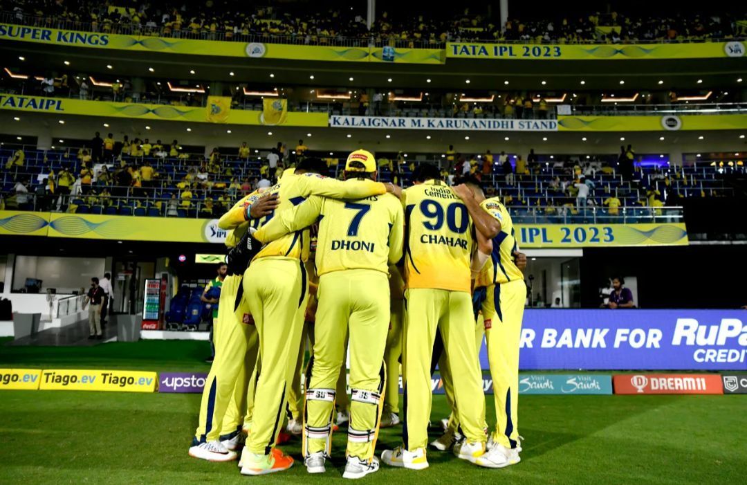 Chennai Super Kings at the Chepauk Stadium