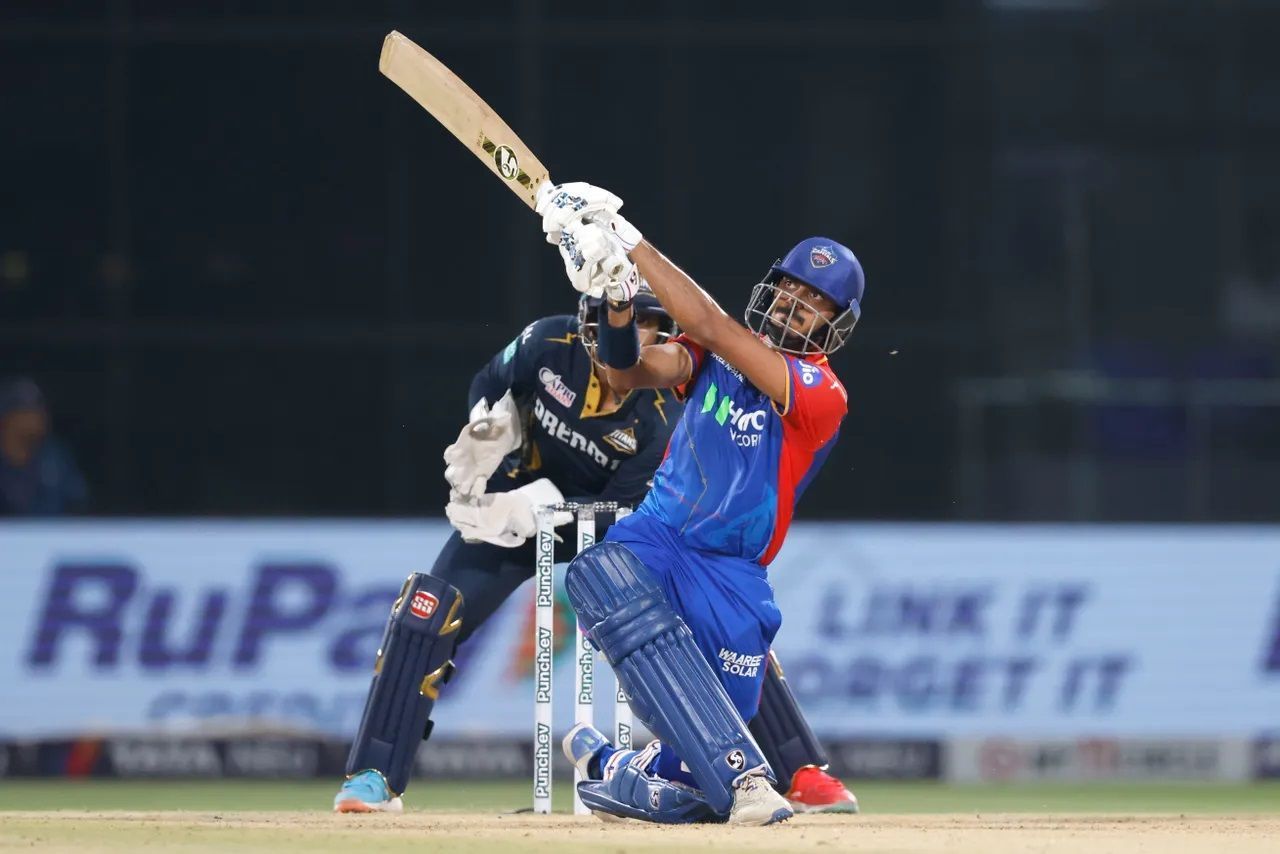 Axar Patel scored a 43-ball 66 at No. 3 in the Delhi Capitals&#039; previous game against the Gujarat Titans. [P/C: iplt20.com]