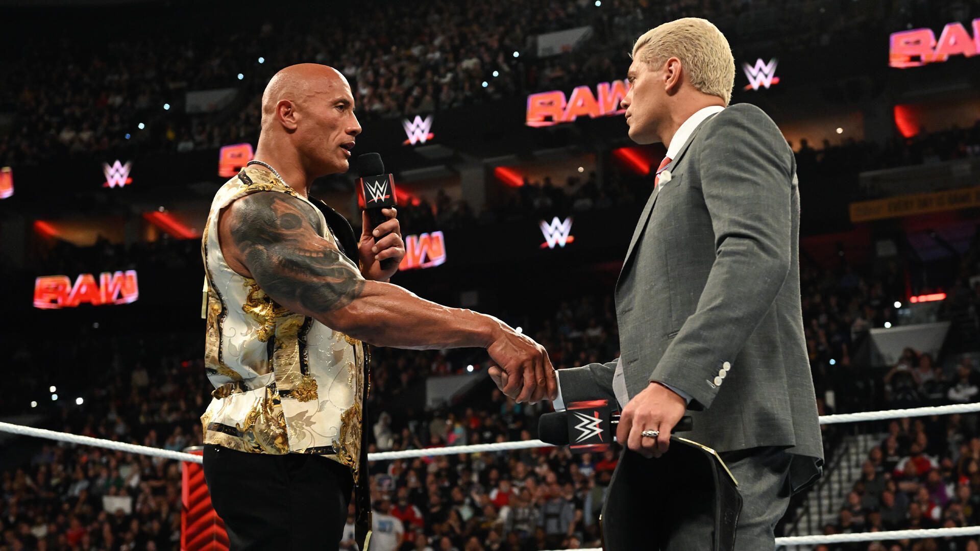 The Rock and Cody Rhodes will continue their feud once the Final Boss is back to WWE (photo credit: WWE.com)