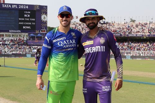 Faf du Plessis (L) and Shreyas Iyer (Credits: Twitter)