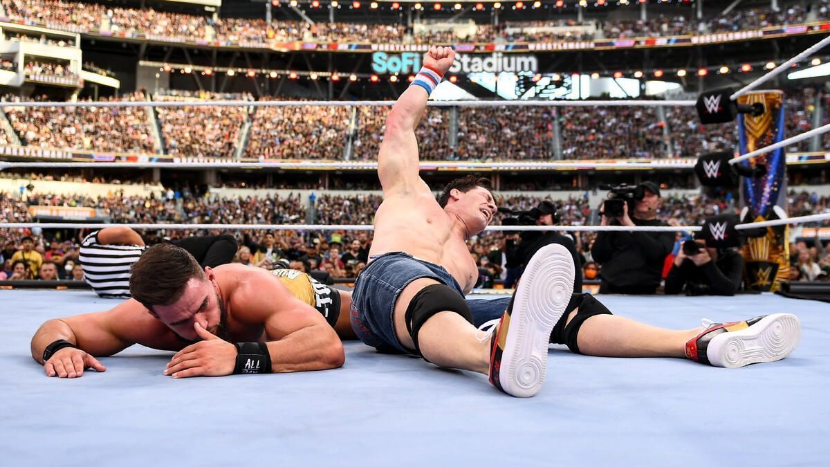 beaten John Cena at WrestleMania