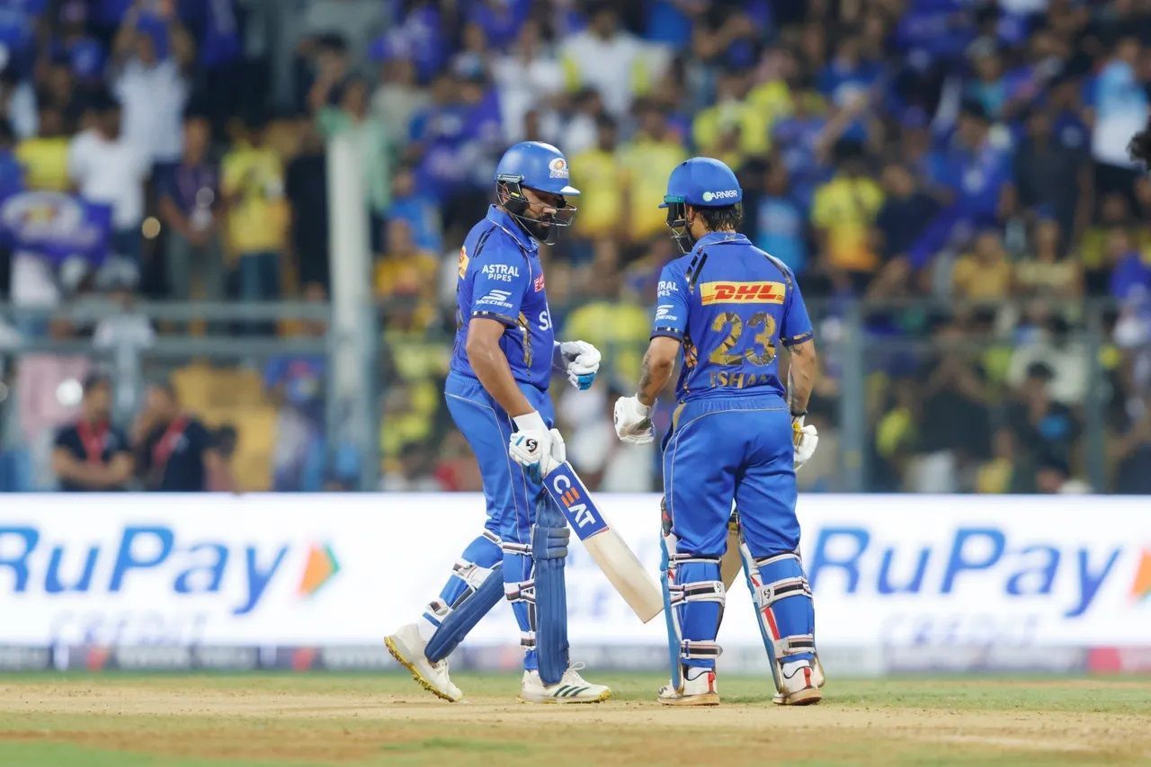 Rohit Sharma and Ishan Kishan stitched together a 70-run opening-wicket partnership. [P/C: iplt20.com]