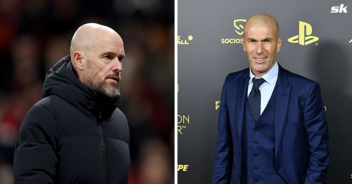 Erik ten Hag and Zinedine Zidane 