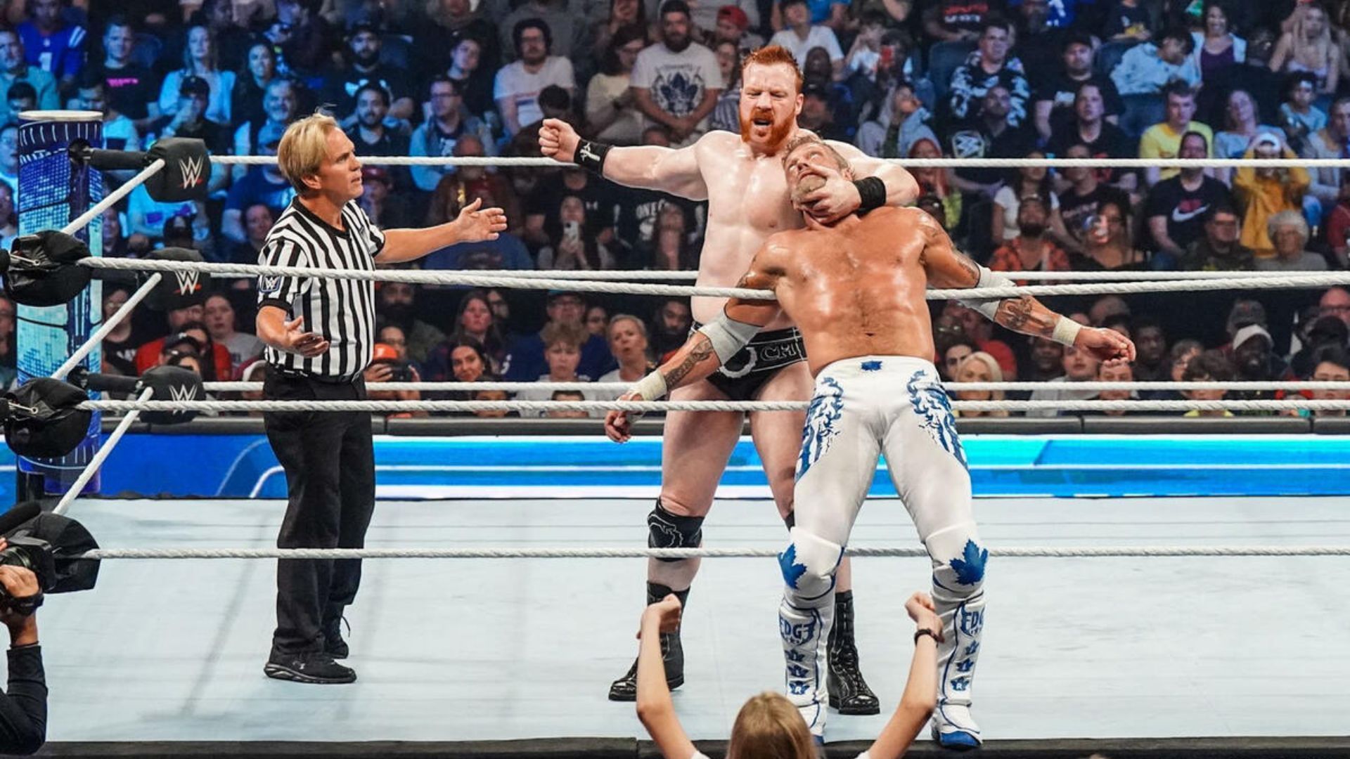 The Celtic Warrior on the August 18, 2023, episode of SmackDown [Image Source: WWE.com]