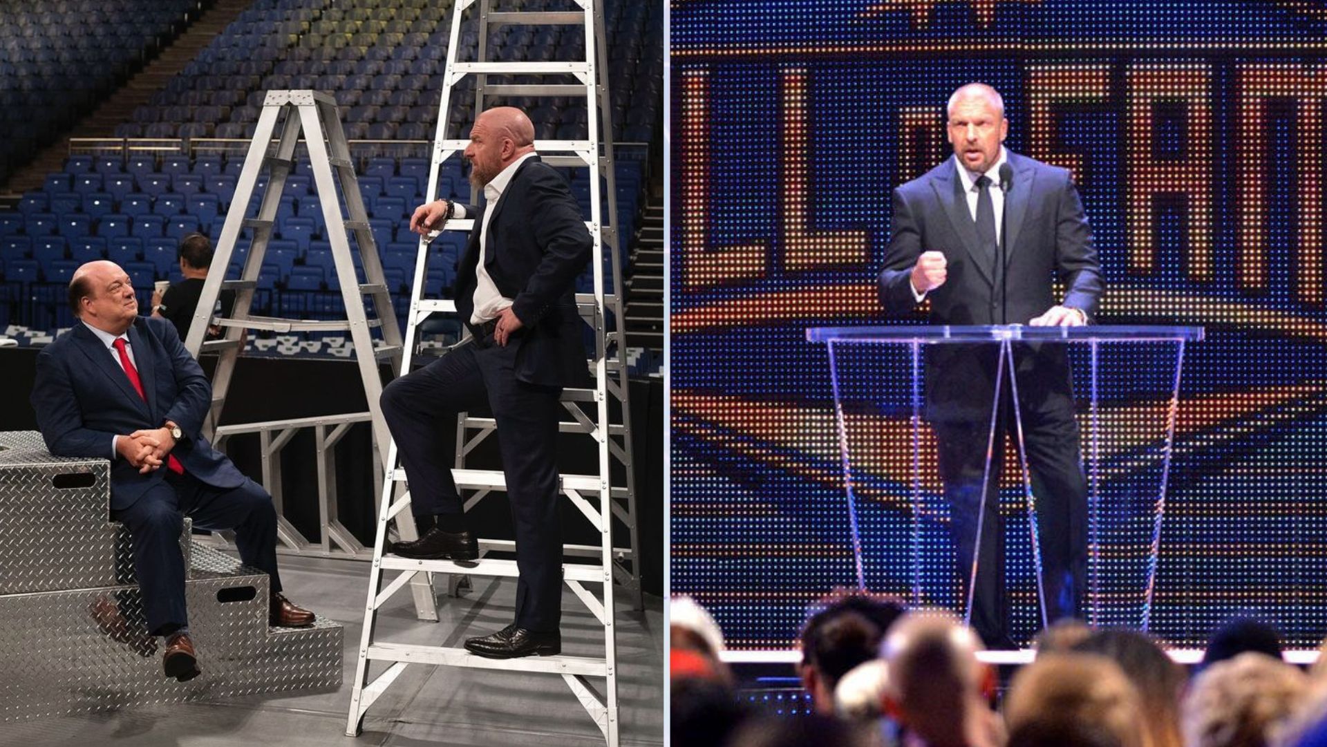 Roman Reigns inducted Paul Heyman to Hall of Fame 2024.