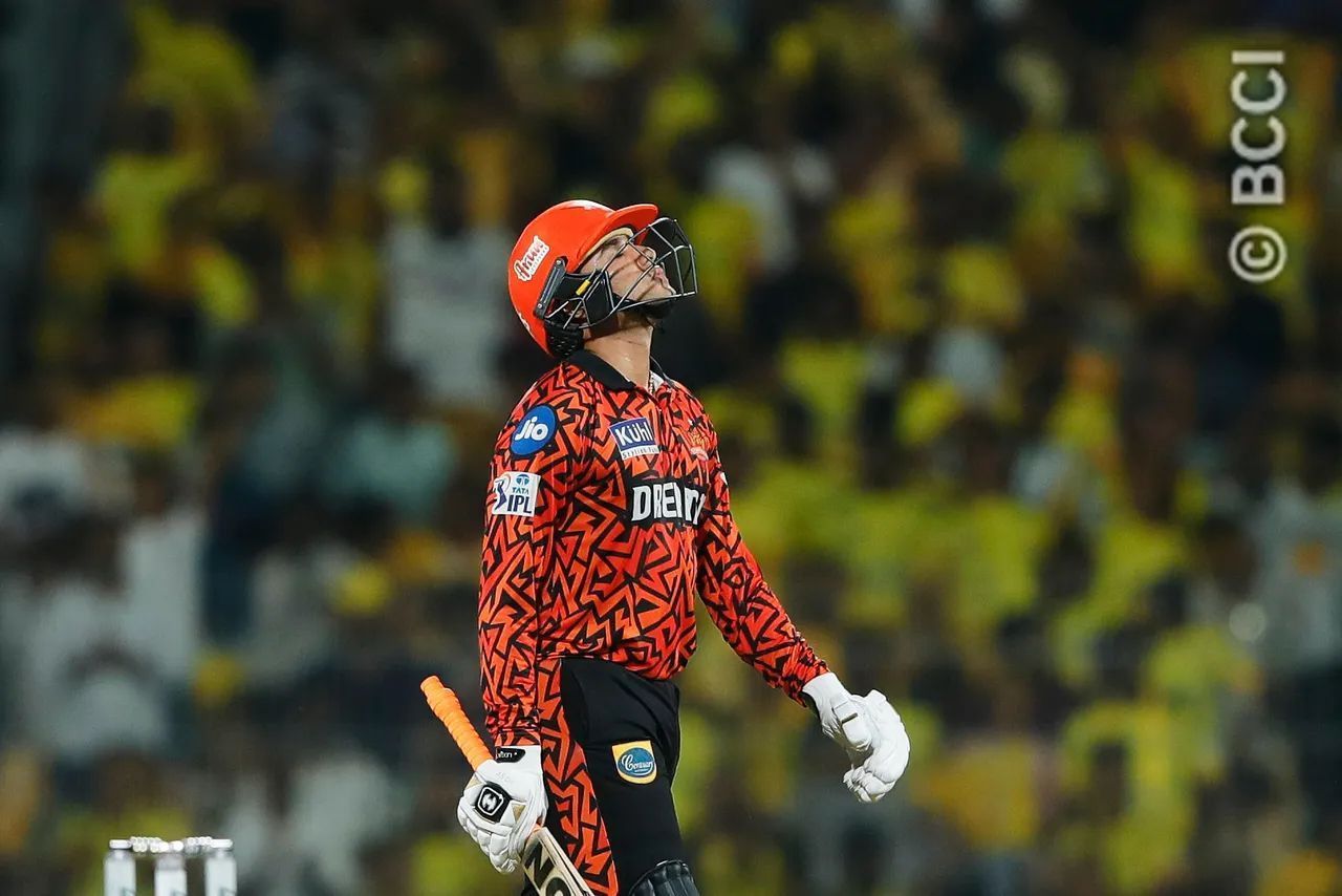 A dejected Abhishek Sharma walks back to the pavilion on Sunday. [IPL]