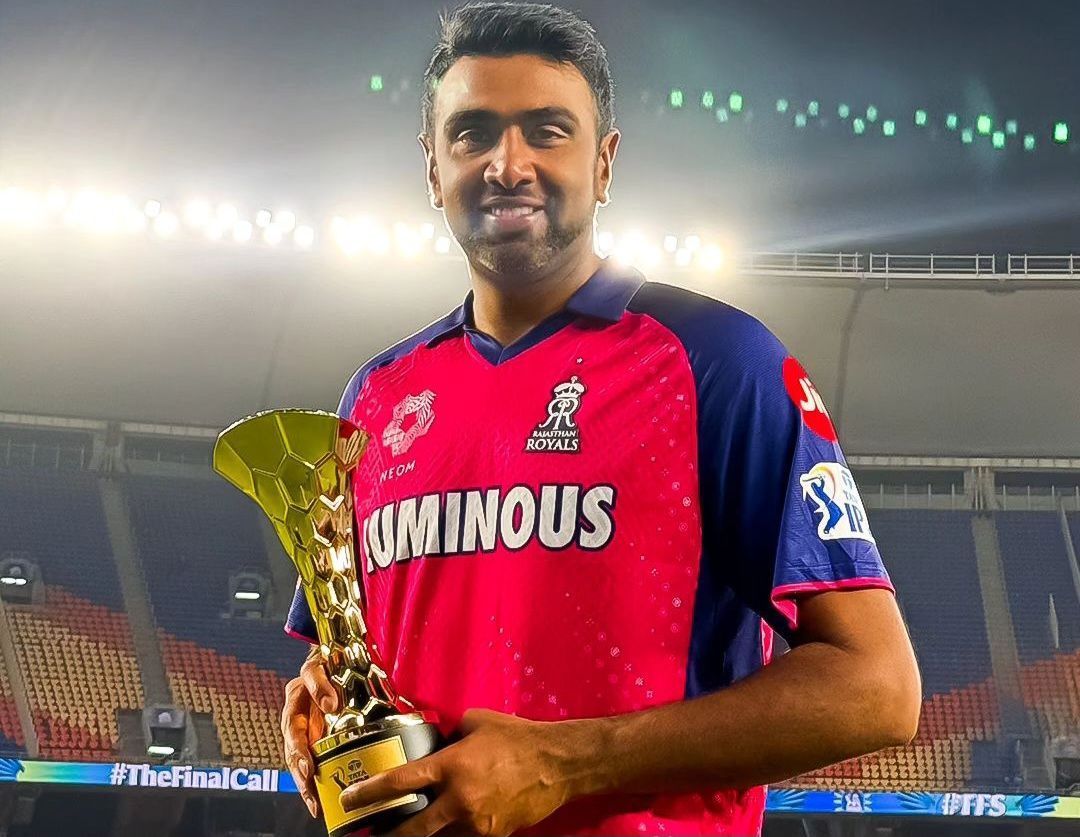 R. Ashwin will be looking to continue his good playoff record when RR faces SRH (Image via Instagram/@rajasthanroyals)