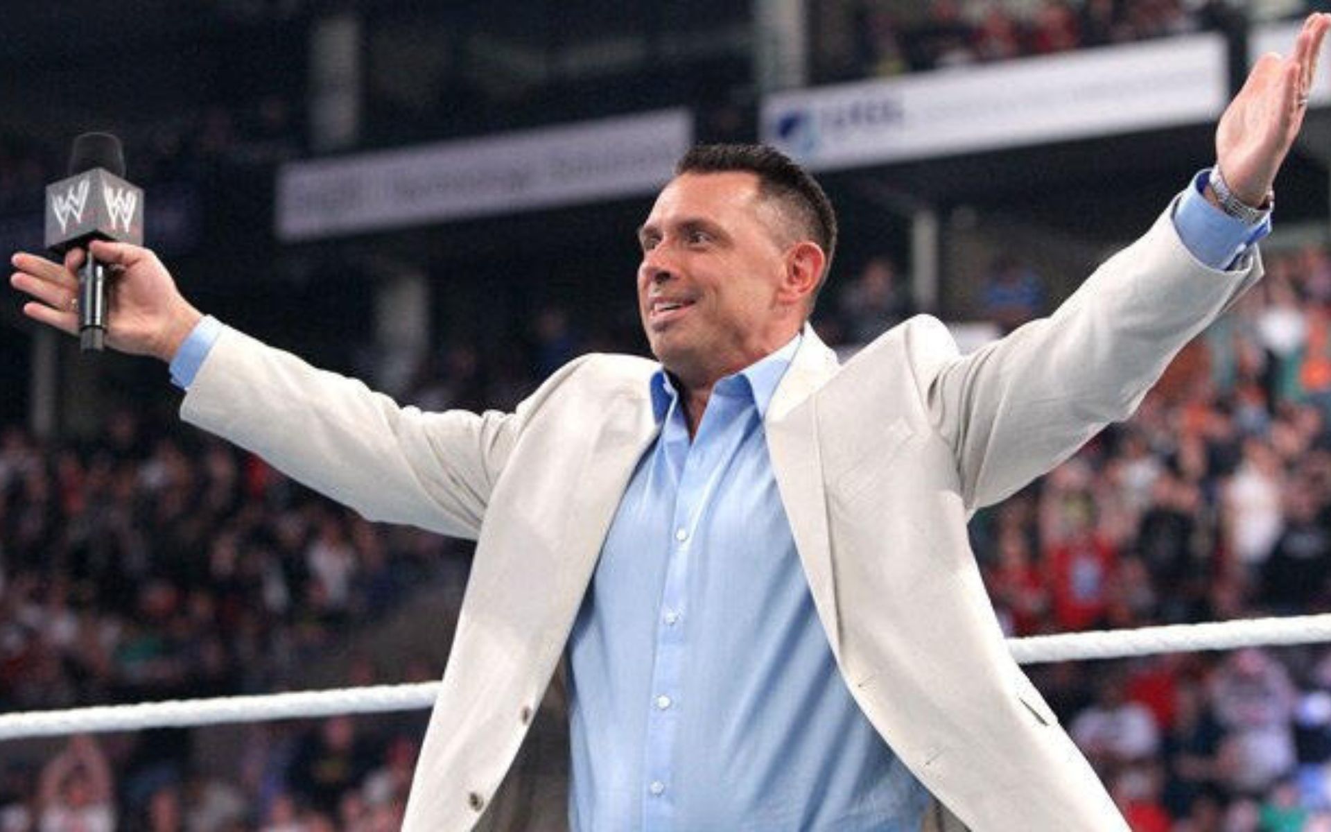 Michael Cole is the long-time voice of WWE.