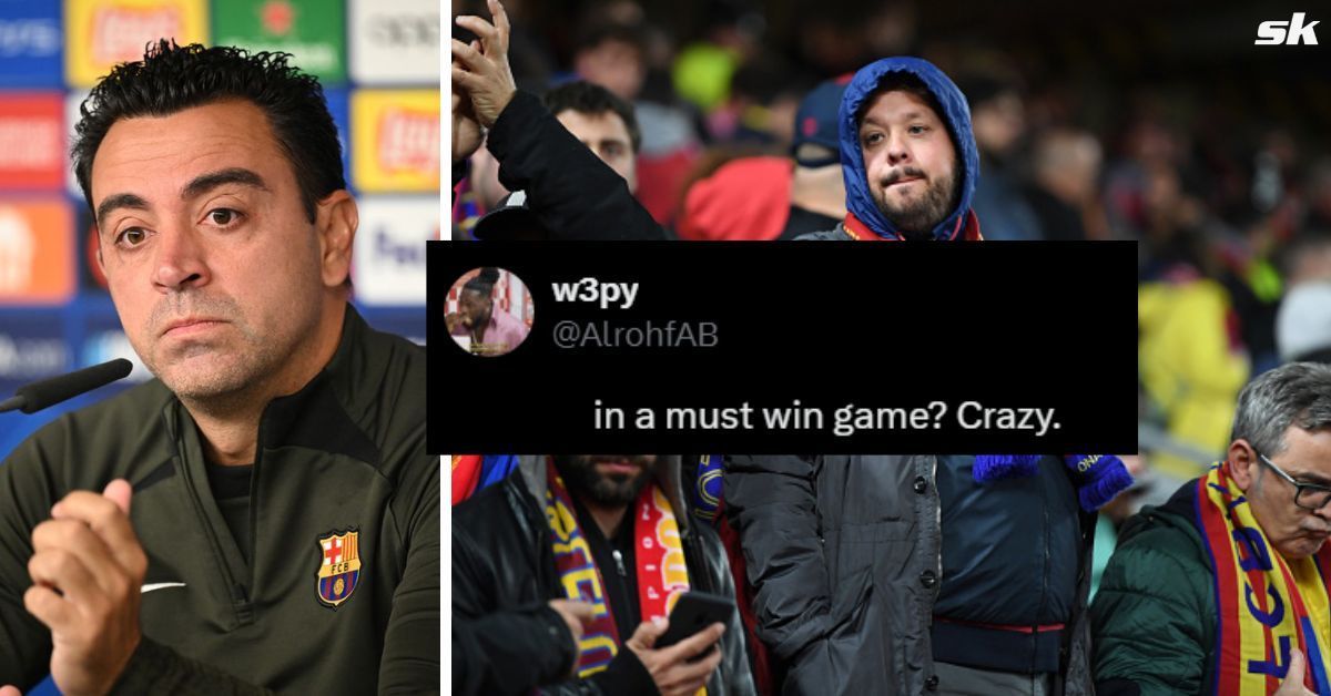 Fans mad as Xavi names unfavorable Barcelona lineup