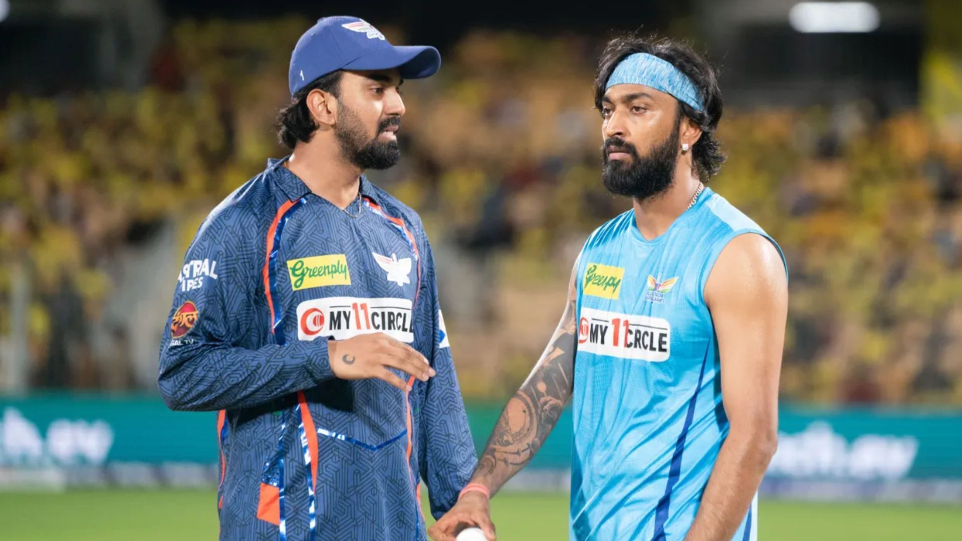 Krunal Pandya with KL Rahul