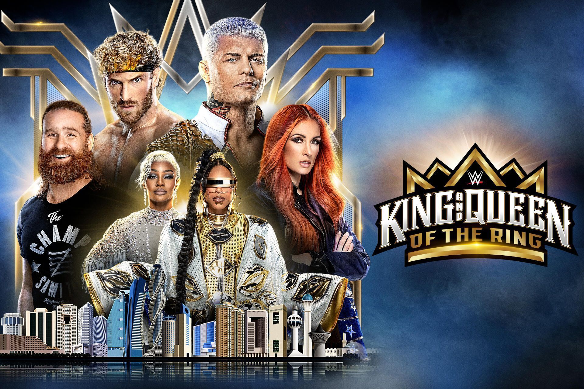 The official promotional poster for WWE King and Queen of the Ring