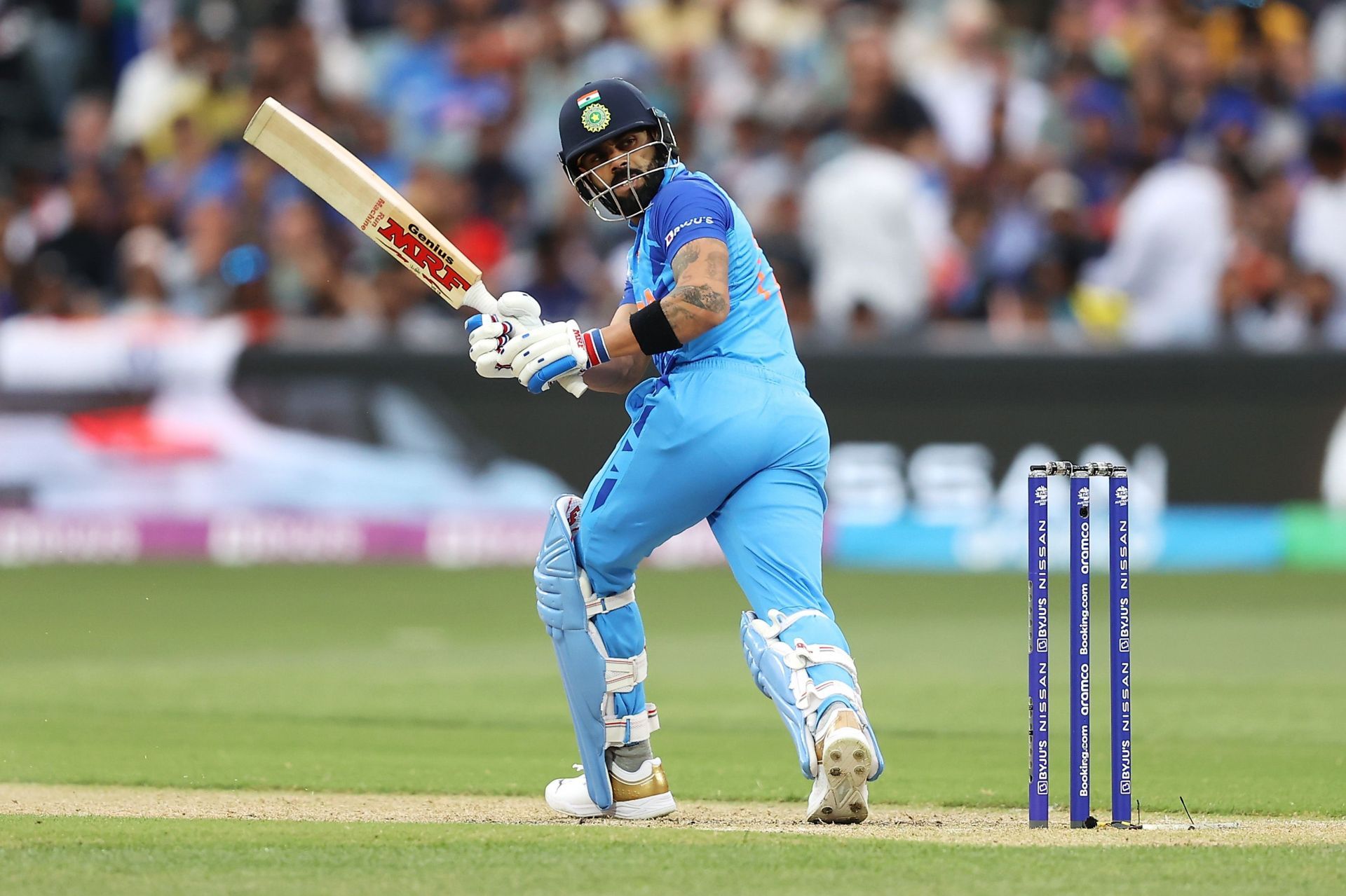 Virat Kohli batting during the 2022 T20 World Cup (Image Credit: Getty Images)