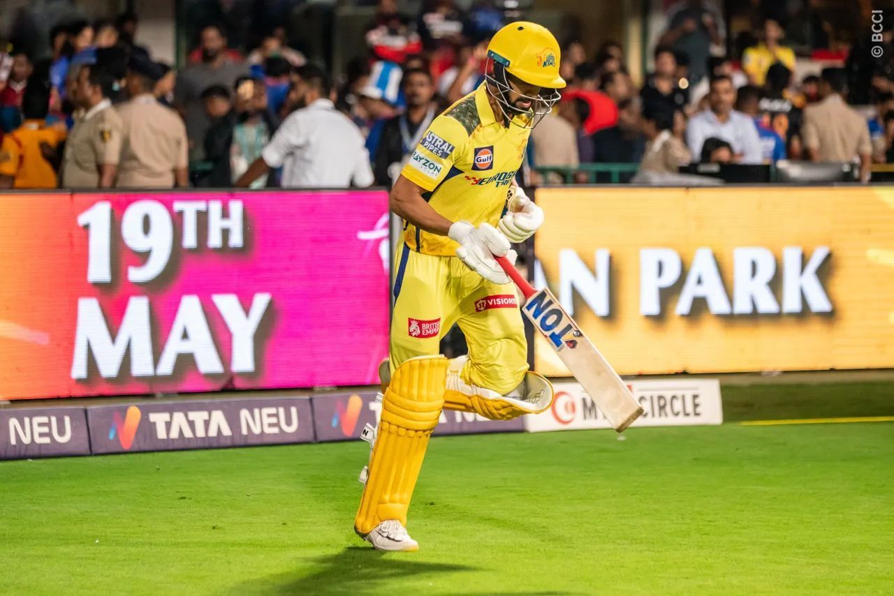 Ruturaj Gaikwad often had to do too much of the heavy lifting (Pic Credits: BCCI)