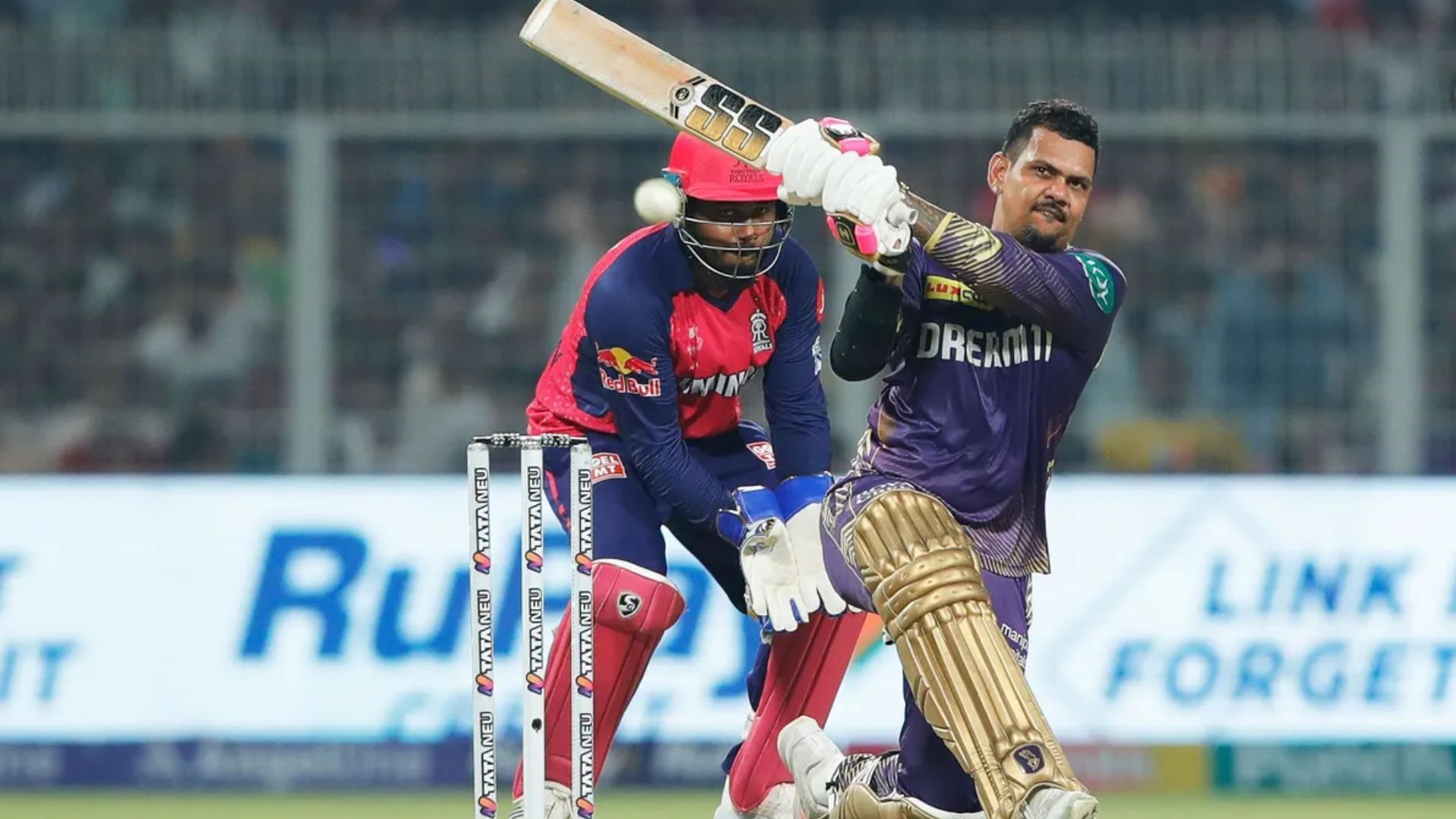 Sunil Narine scored a century against RR (Credits: IPL)