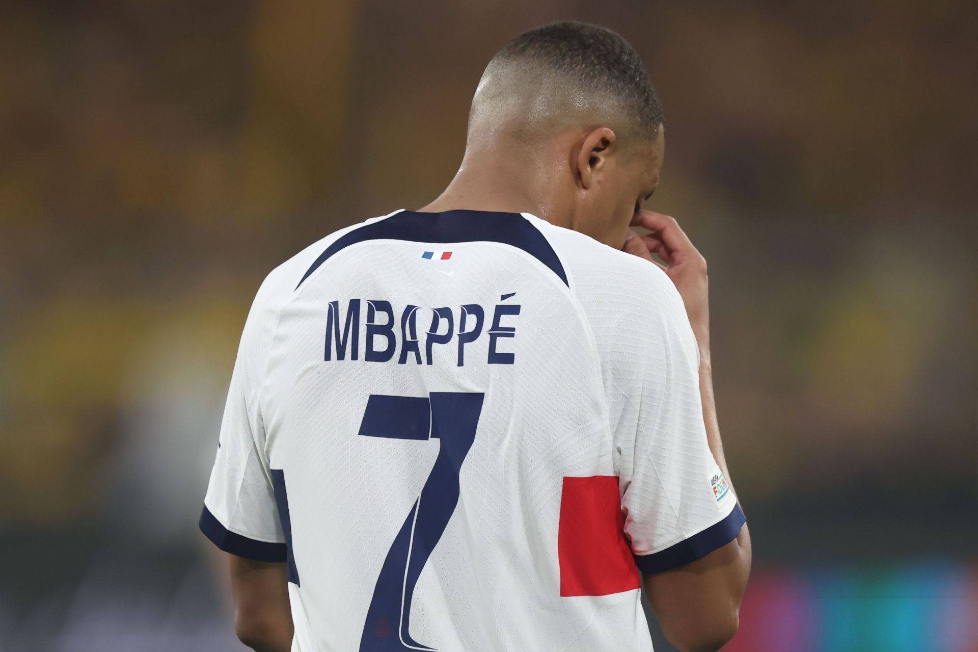 Kylian Mbappe struggled to impress leading the line at Signal Iduna Park.