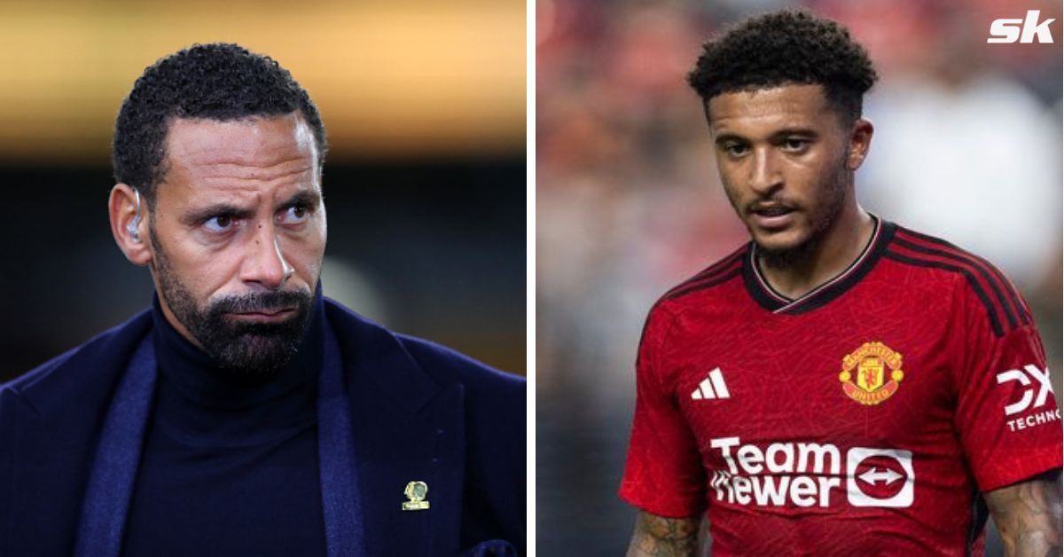 Rio Ferdinand (left) and Jadon Sancho