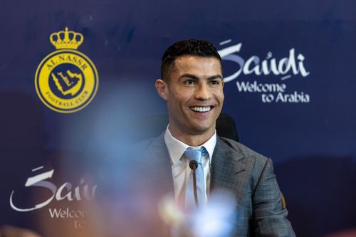 Cristiano Ronaldo's unveiling as Al Nassr player (Photo by Yasser Bakhsh/Getty Images)