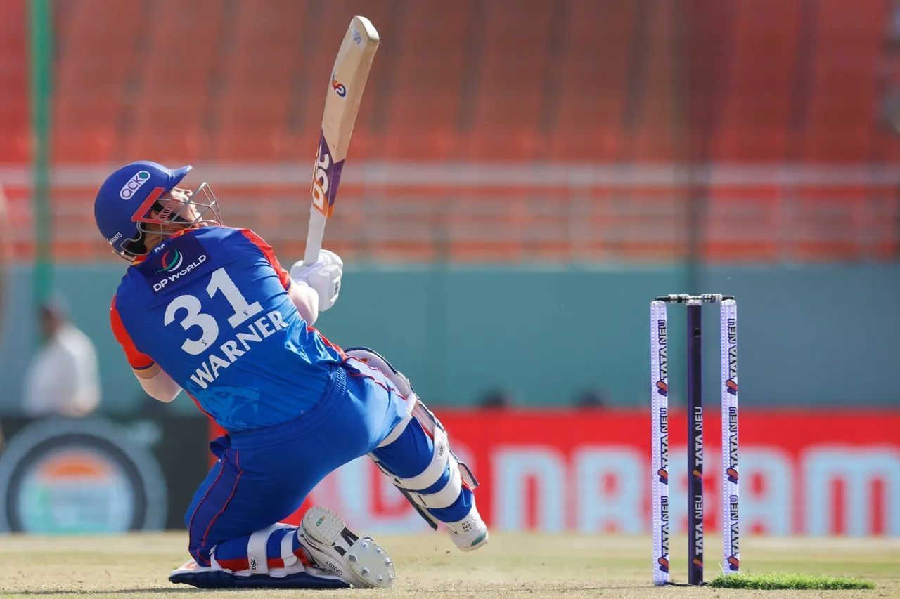 David Warner has aggregated 168 runs at a strike rate of 134.40 in eight innings in IPL 2024. [P/C: iplt20.com]