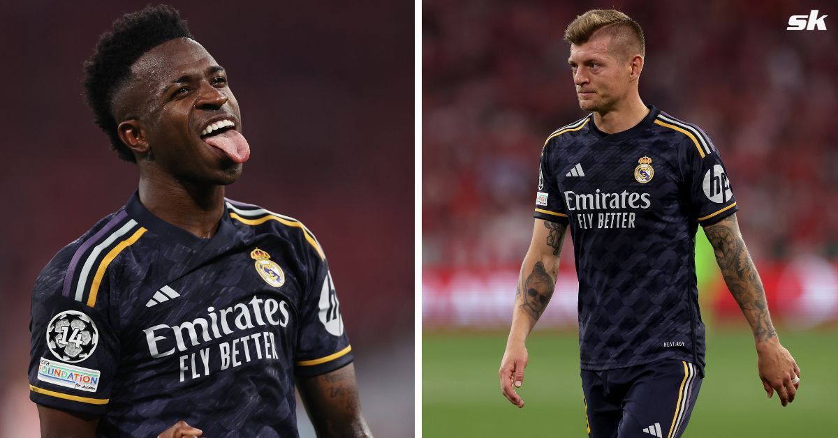 Vinicius Junior (left) and Toni Kroos