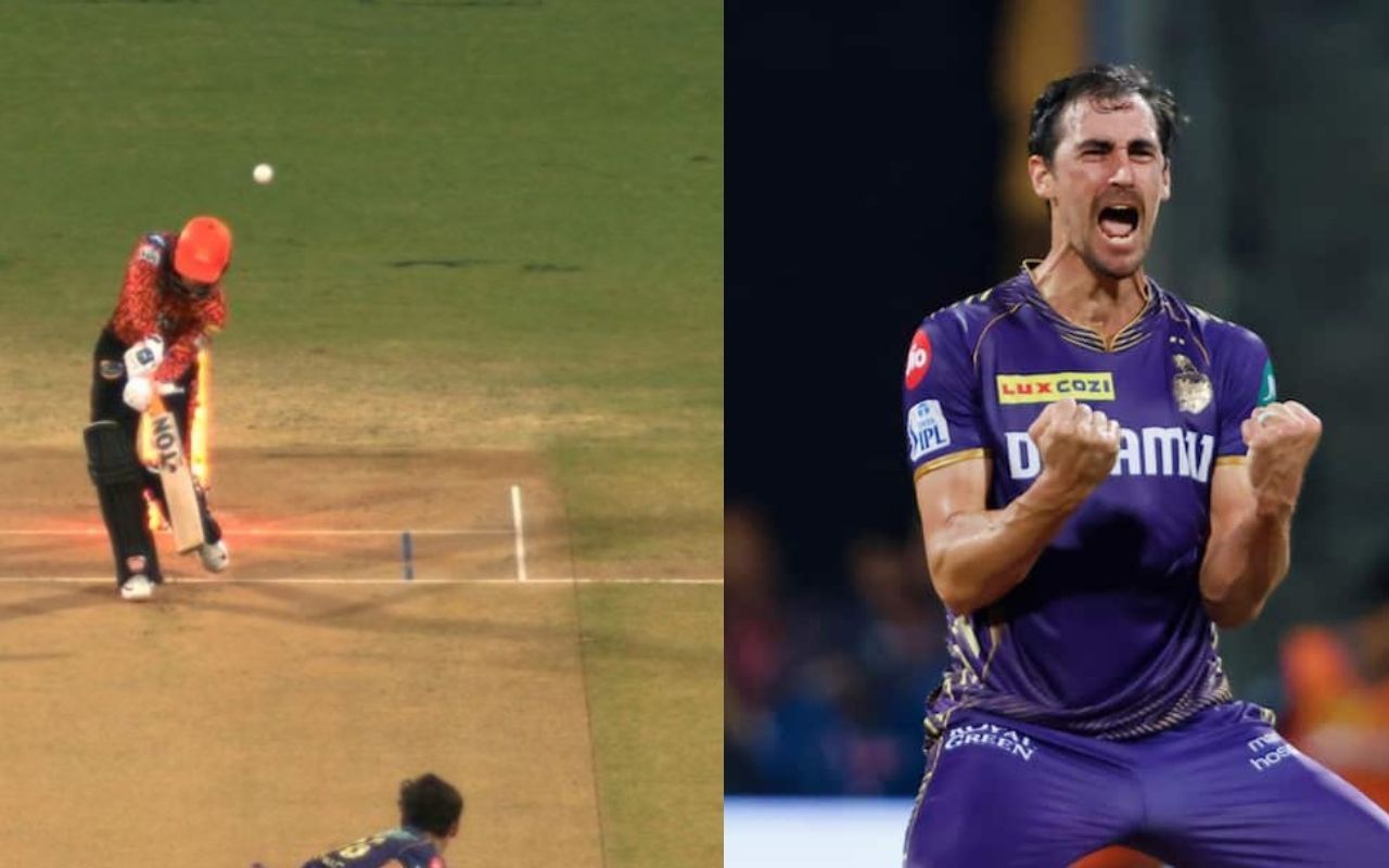 मिचेल स्टार्क ने गेंद से बरपाया कहर (Photo Courtesy: IPL X)                               