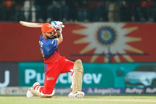 Virat Kohli was aggressive against both pace and spin. [P/C: iplt20.com]