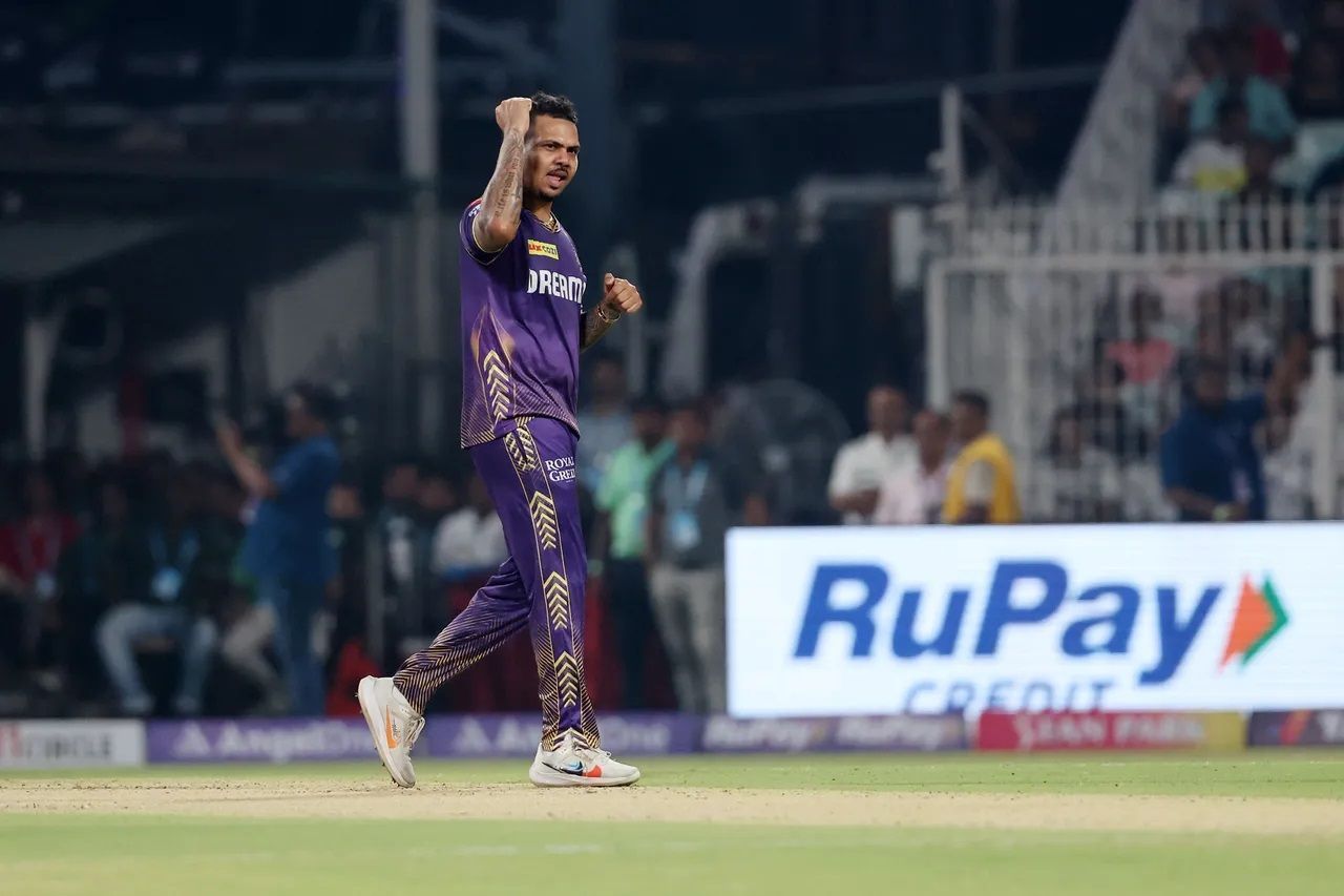 Sunil Narine has picked up 16 wickets at an economy rate of 6.90 in 13 innings in IPL 2024. [P/C: iplt20.com]