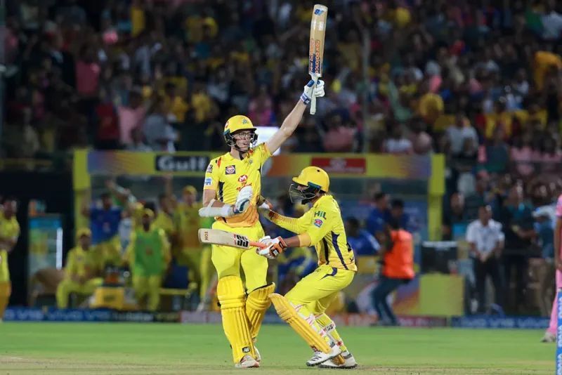 Mitchell Santner scored the winning run for CSK on the last ball of the match against RR in IPL 2019.