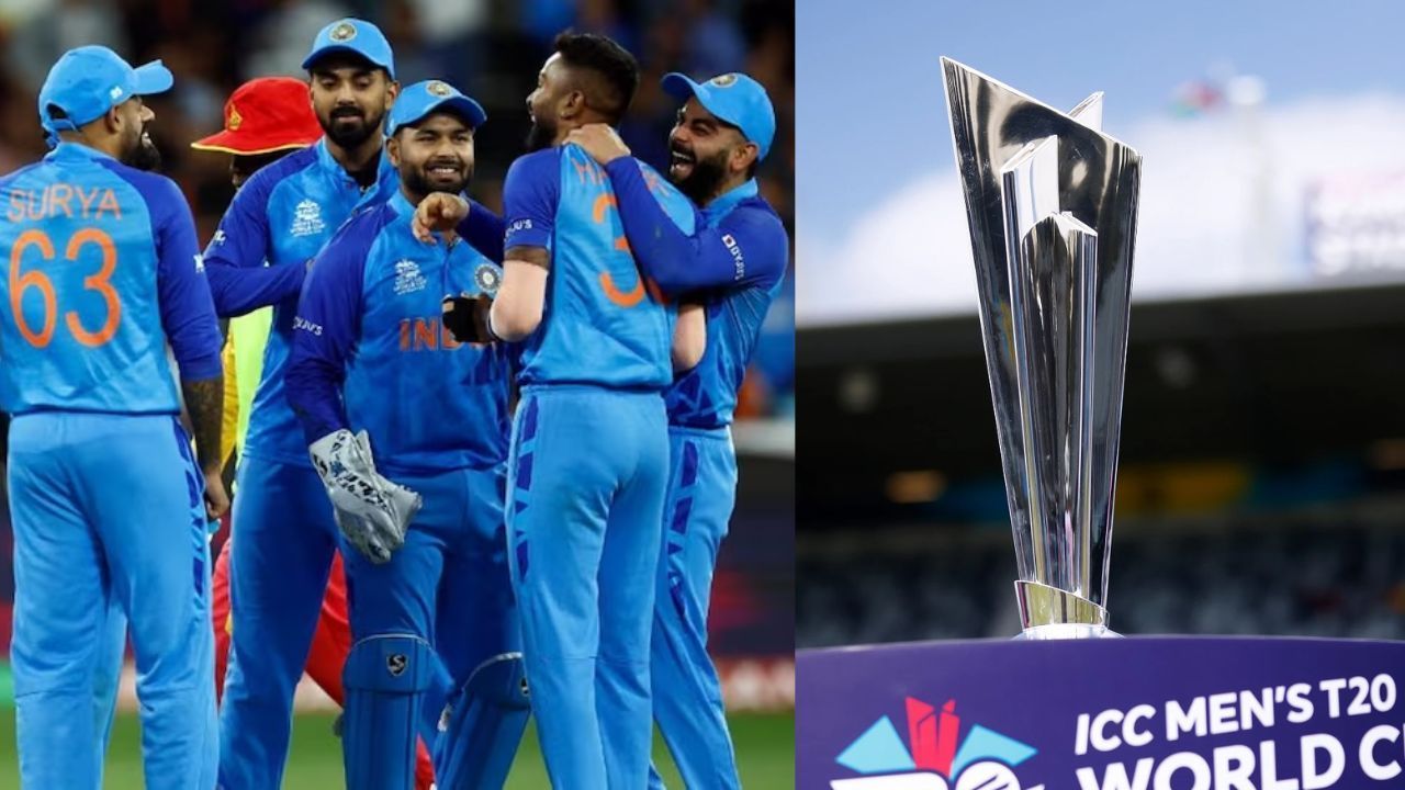 टी20 वर्ल्ड कप टीम इंडिया अपना पहला मैच 5 जून को खेलेगी (photo: BCCI and ICC)
