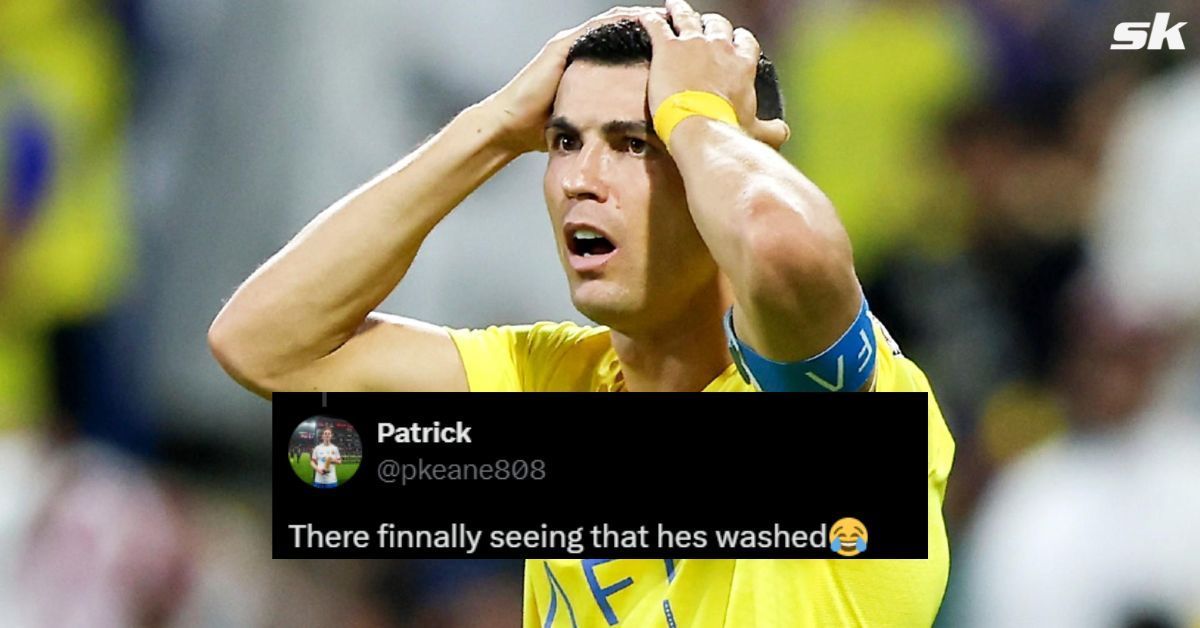 Fans slammed Cristiano Ronaldo on social media