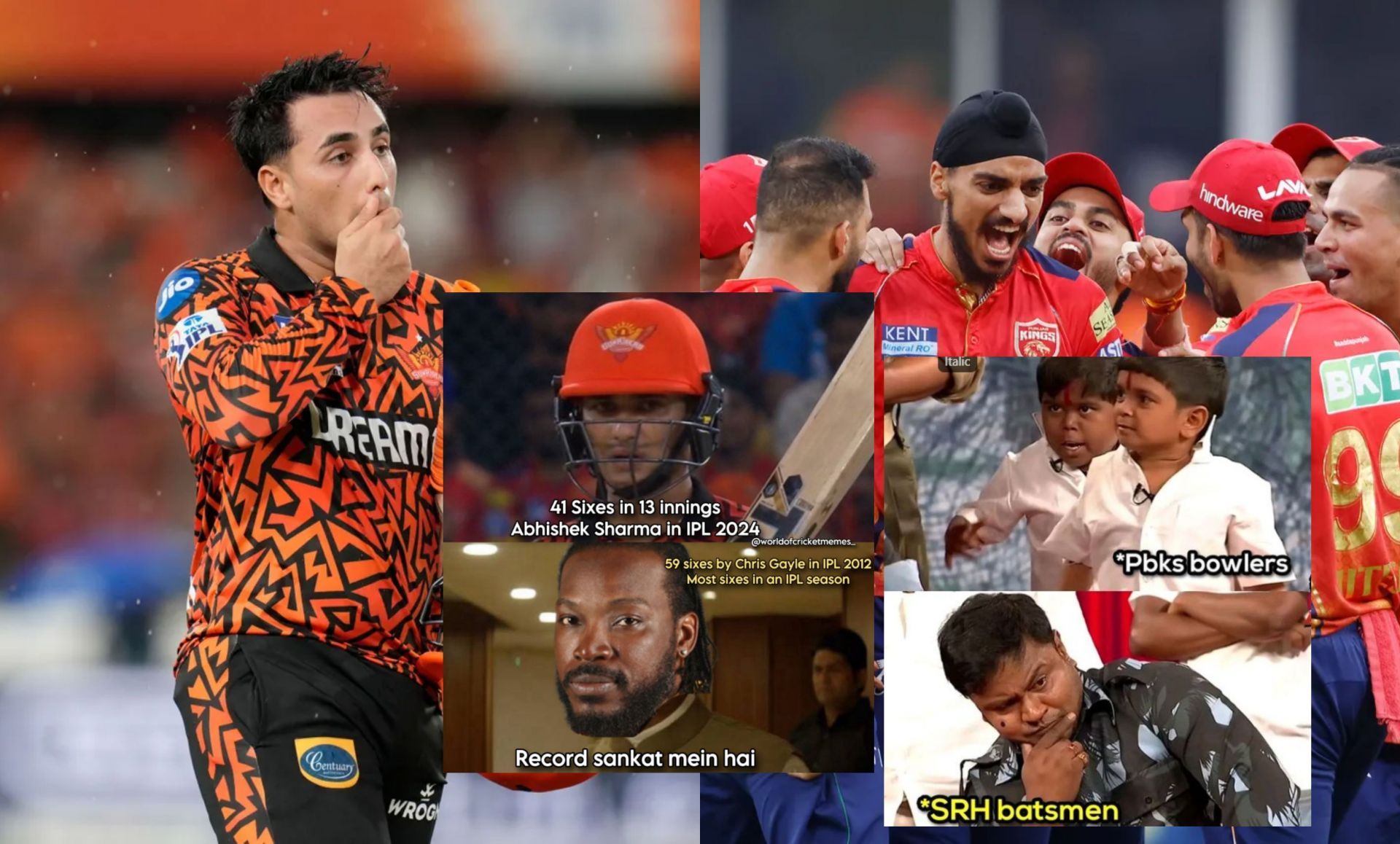 Top 10 funny memes from SRH vs PBKS IPL match.