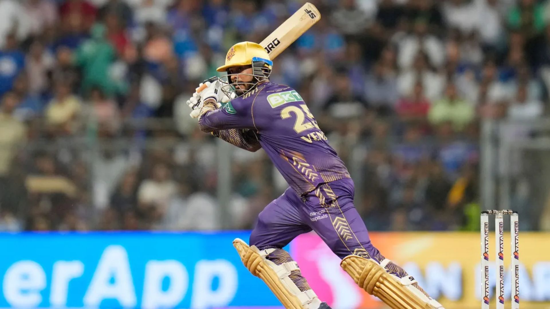 Venkatesh Iyer in action (Credits: IPL)