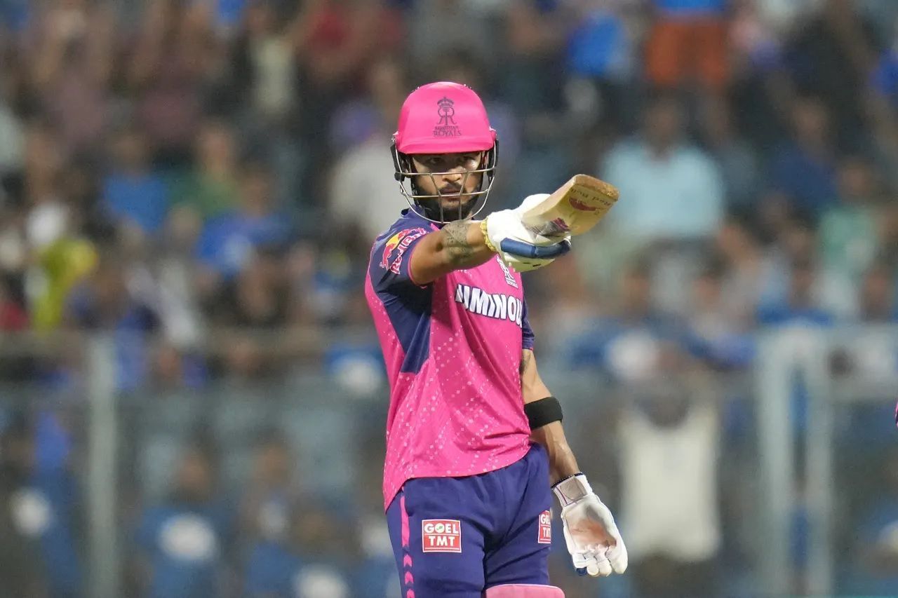 Riyan Parag (573) was the Rajasthan Royals&#039; top run-getter in IPL 2024. [P/C: iplt20.com]