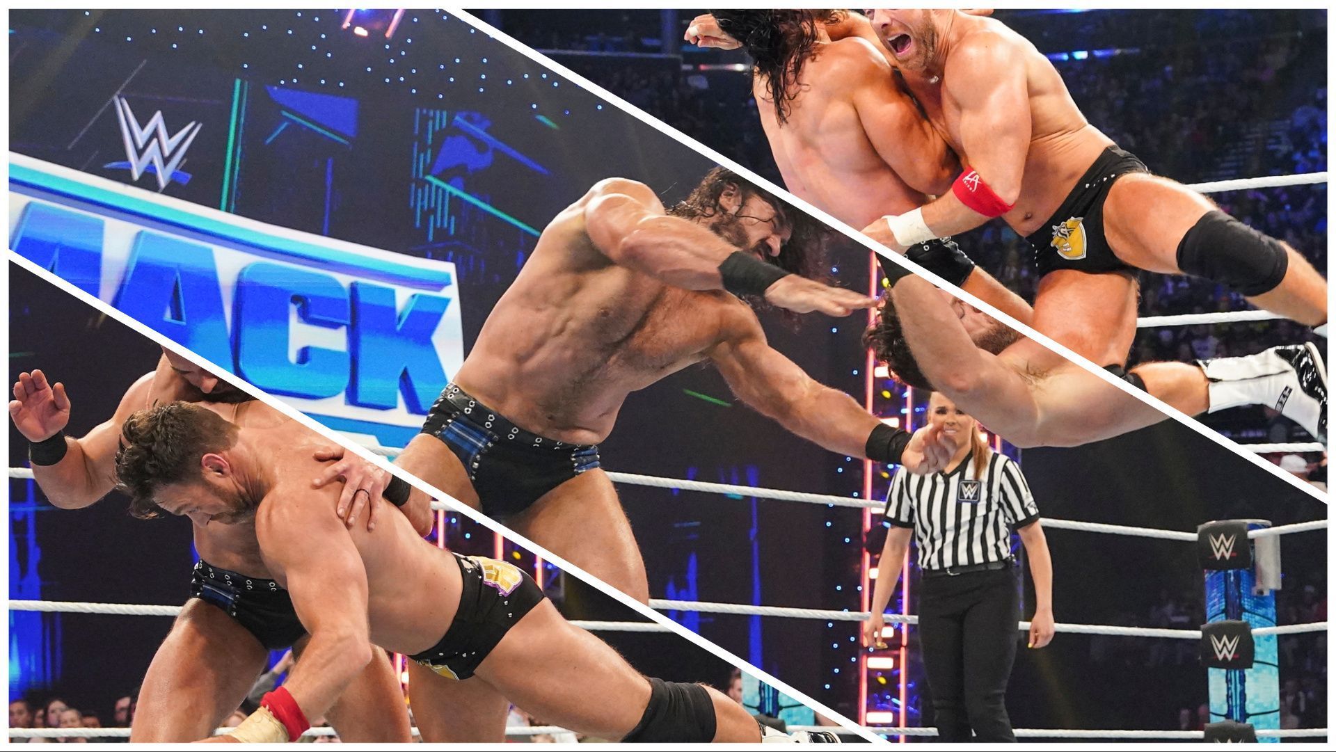 Drew McIntyre and LA Knight in action on WWE SmackDown