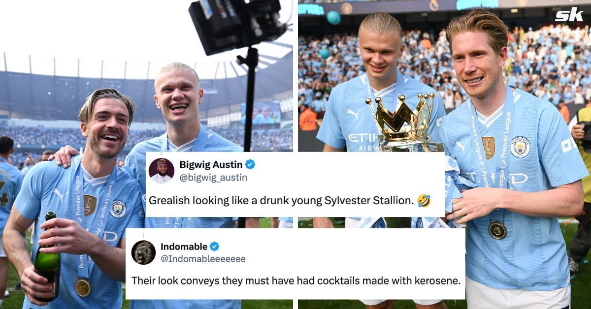 Fans left stunned by pictures of Manchester City stars after Premier League title party.