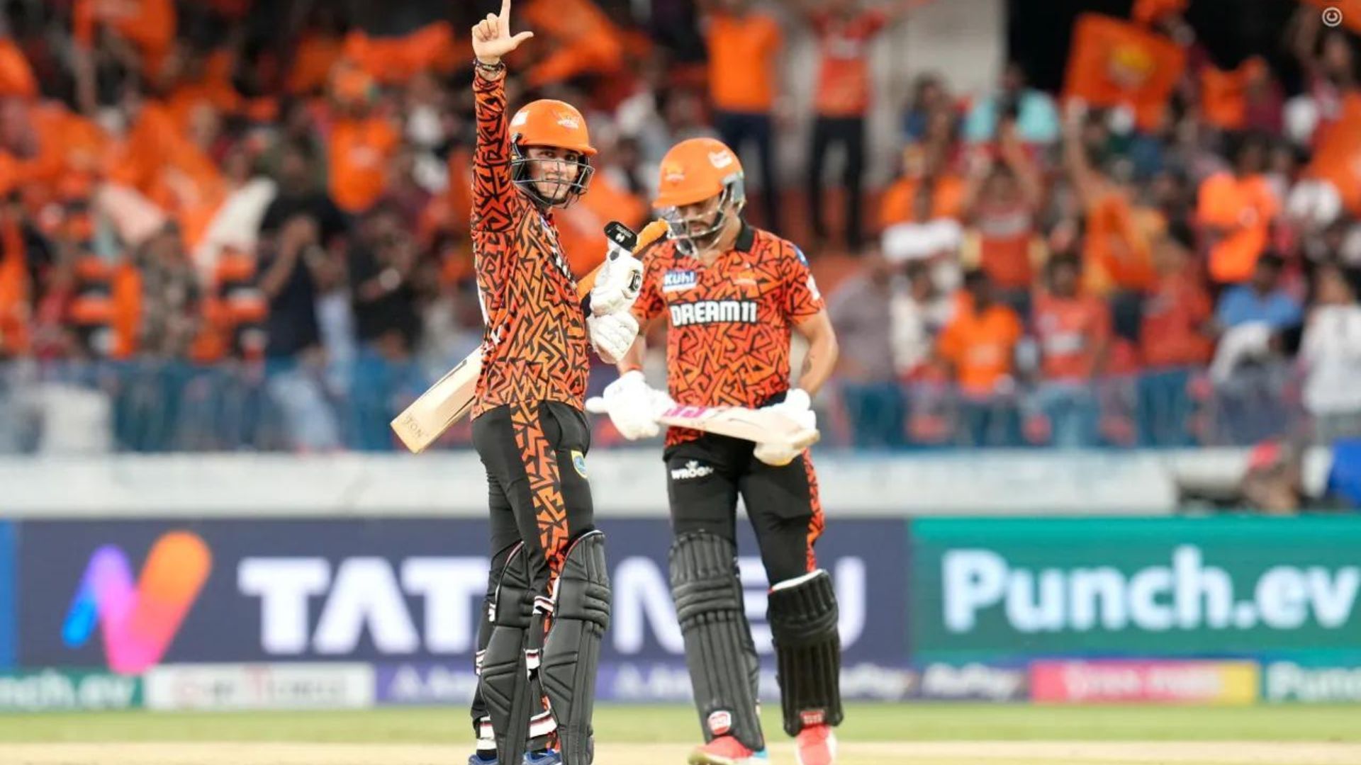 Abhishek Sharma hit a fifty as SRH cruised through a comfortable victory over PBKS (Image: BCCI/IPL)