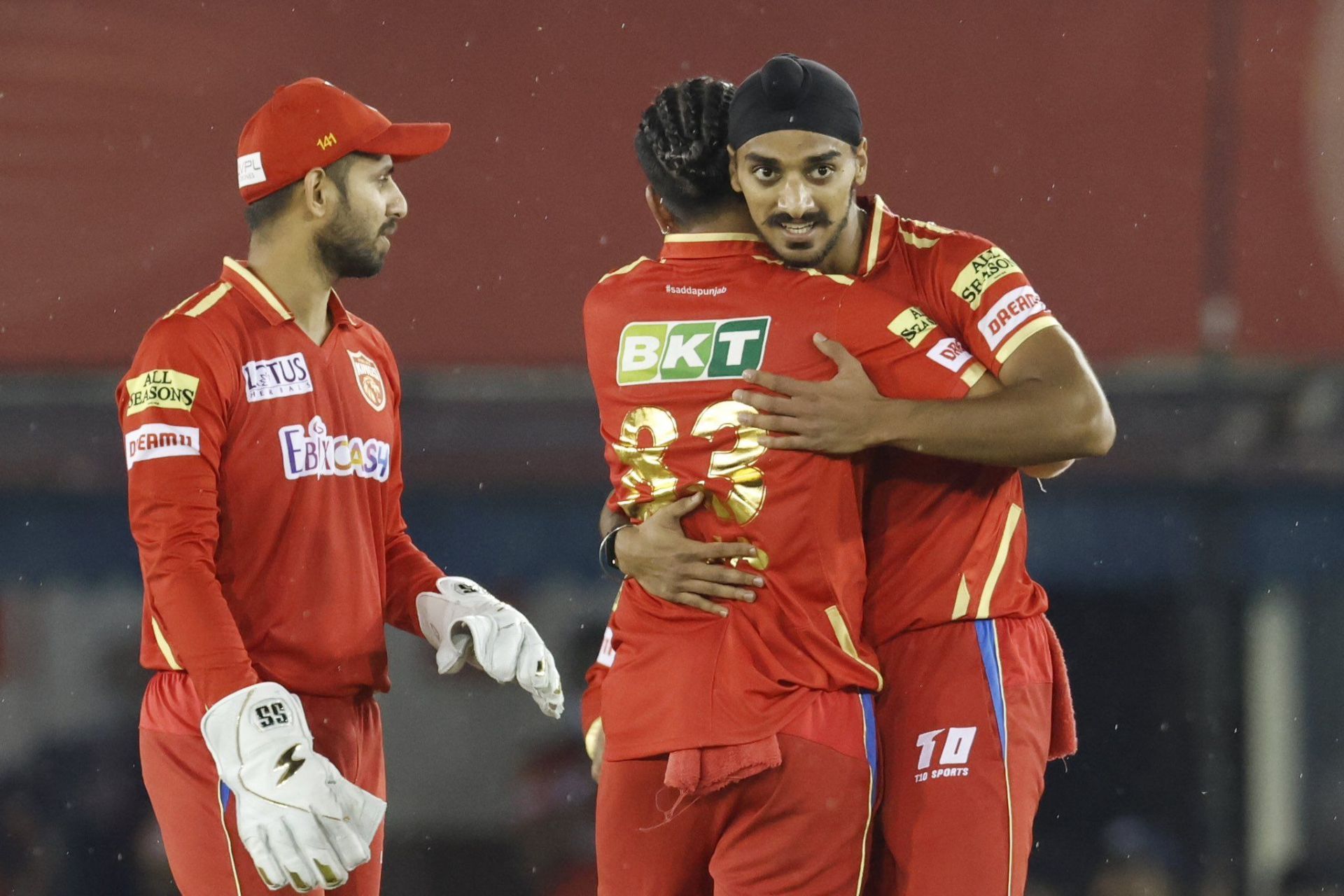 Arshdeep Singh celebrates the wicket. (Credits: Twitter)