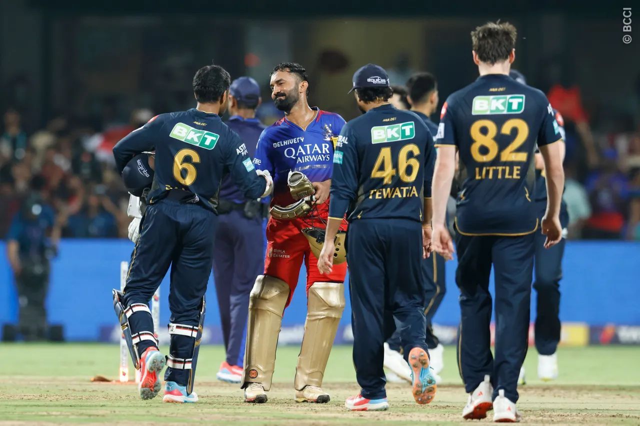 Gujarat Titans lost to RCB at the M Chinnaswamy Stadium (Image: IPLT20.com/BCCI)