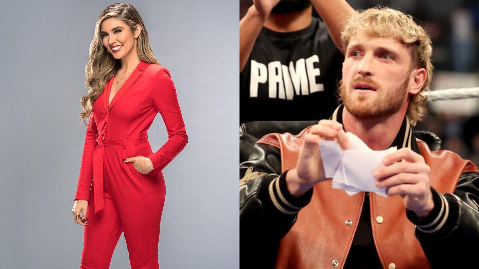 Cathy Kelley (left) and Logan Paul (right)