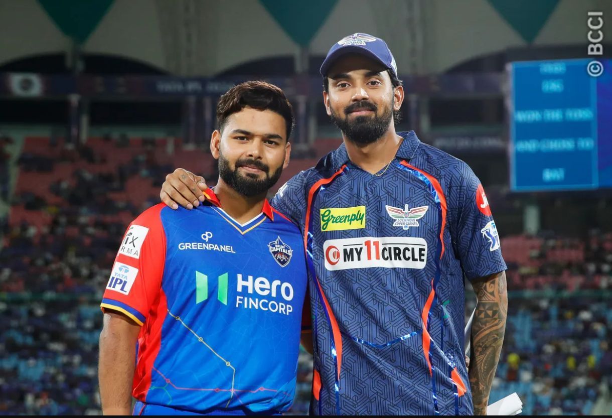 Rishabh Pant and KL Rahul at the toss - DC vs LSG 