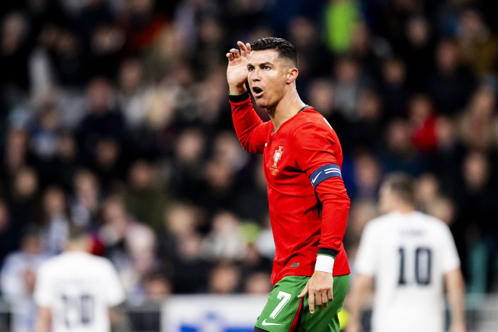 Ronaldo in Portugal colours