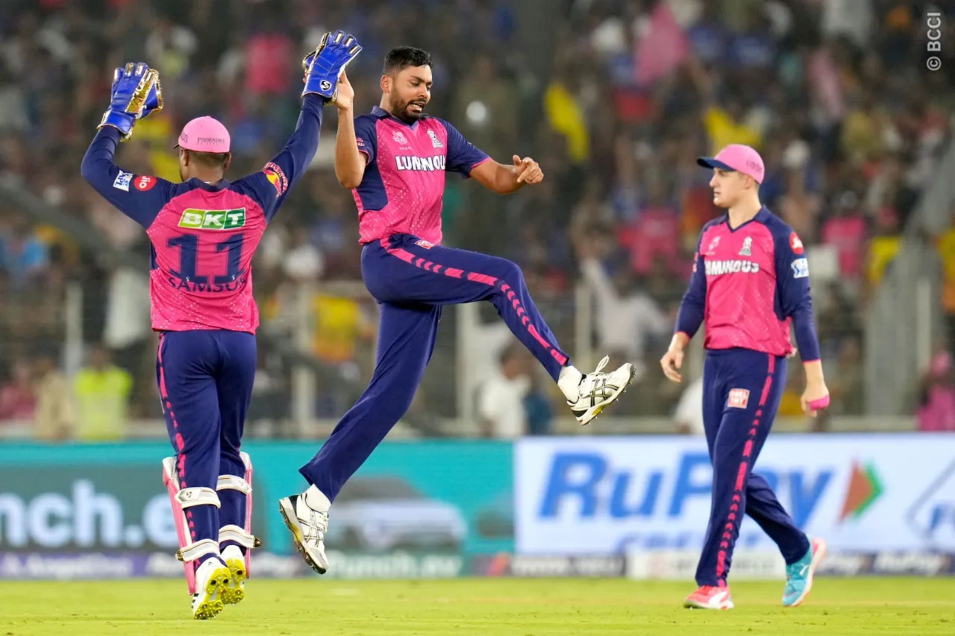 Avesh Khan was a bit expensive, but claimed three wickets. (Image Credit: BCCI/ iplt20.com)