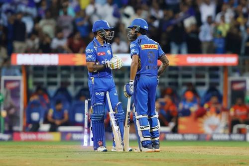 Suryakumar Yadav and Tilak Varma stitched together an unbroken 143-run fourth-wicket partnership. [P/C: iplt20.com]