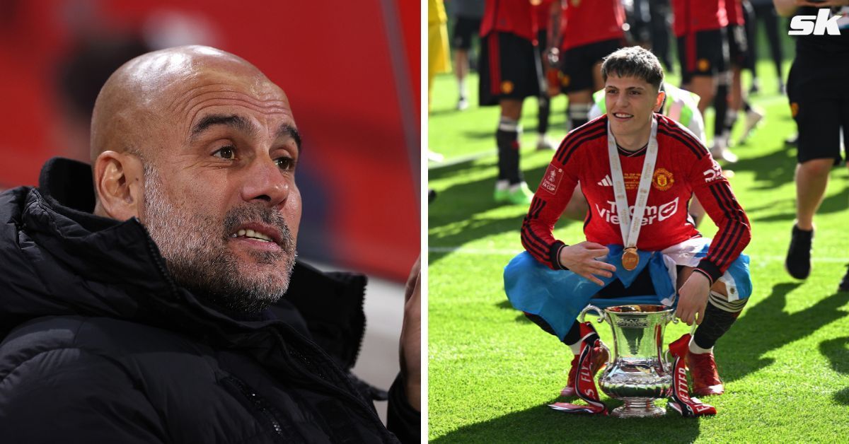 Alejandro Garnacho&rsquo;s brother mocks Guardiola after Manchester United win FA Cup final against Man City.