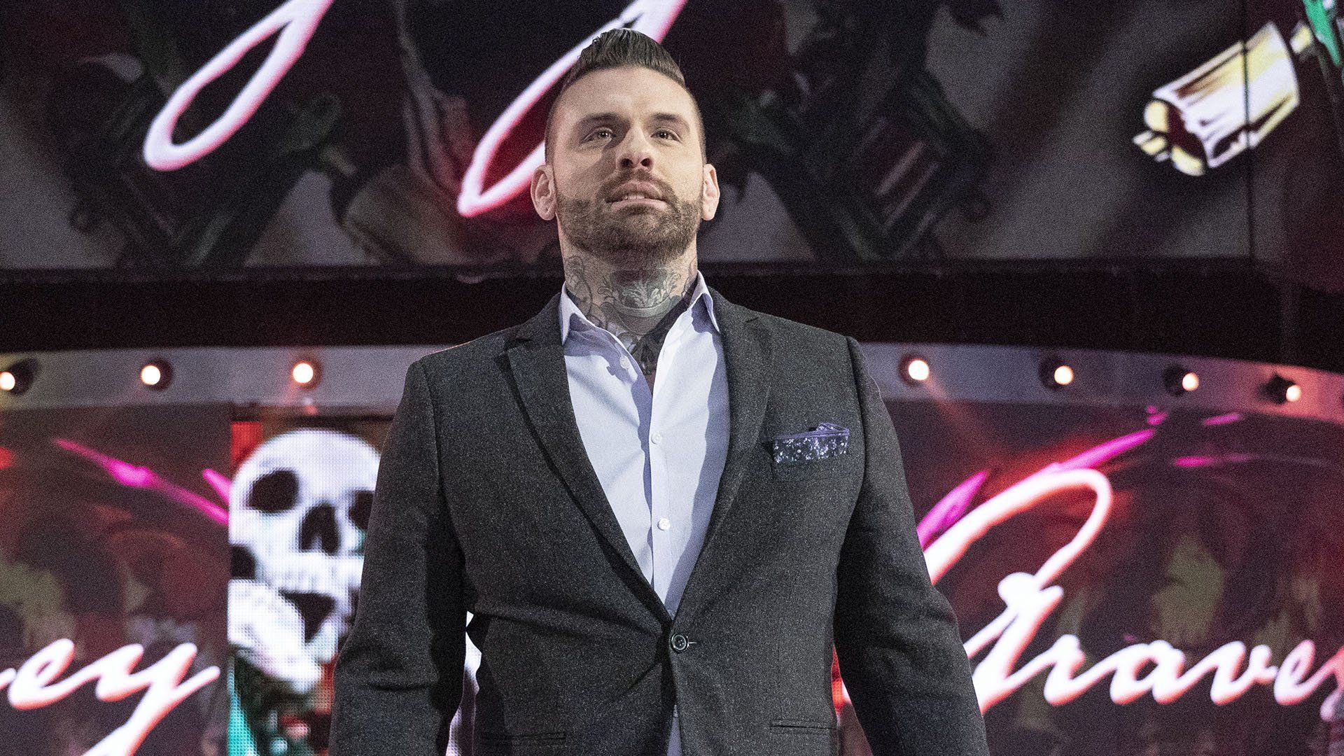 Corey Graves heads to the ring on WWE RAW