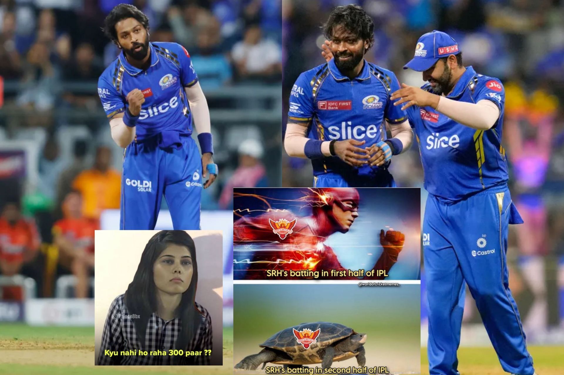 Top 10 funny memes from the 1st innings of SRH vs MI IPL 2024 clash