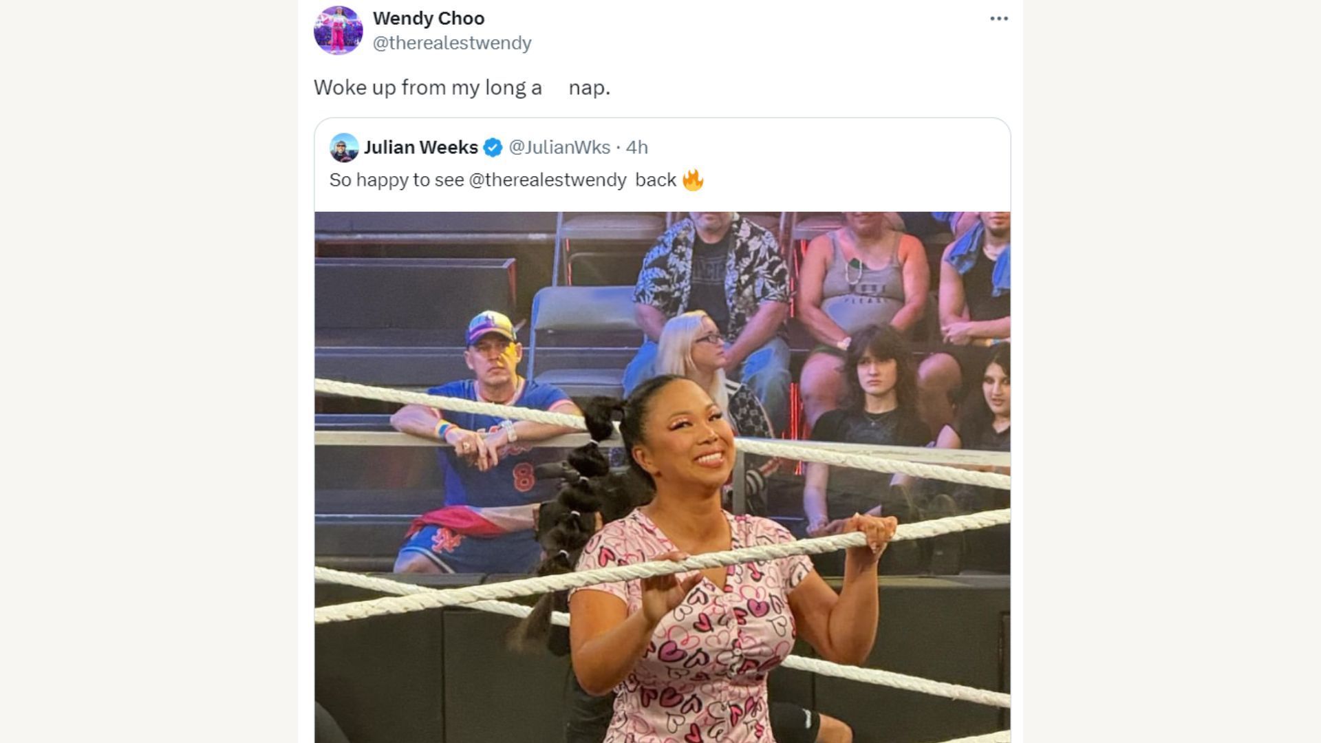 Wendy Choo&#039;s tweet.